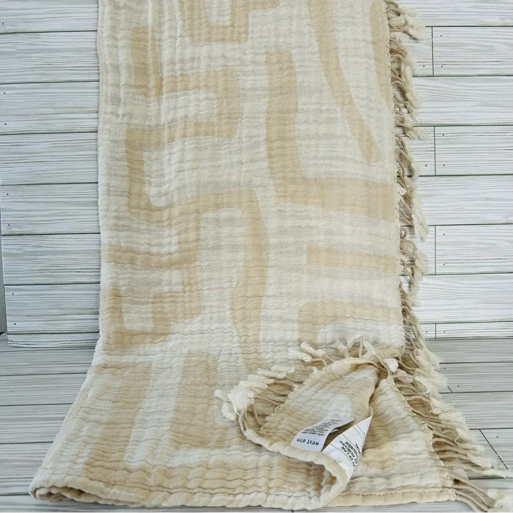 100% Organic Cotton Muslin Throw Gauze Blanket,55